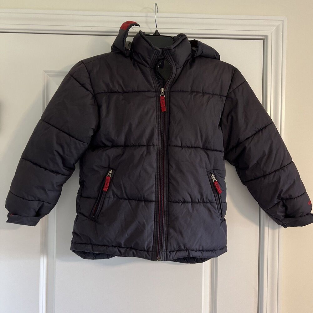 GAP Kids Cold Weather Winter Coat Detachable Hood UNISEX Youth MEDIUM Navy Blue